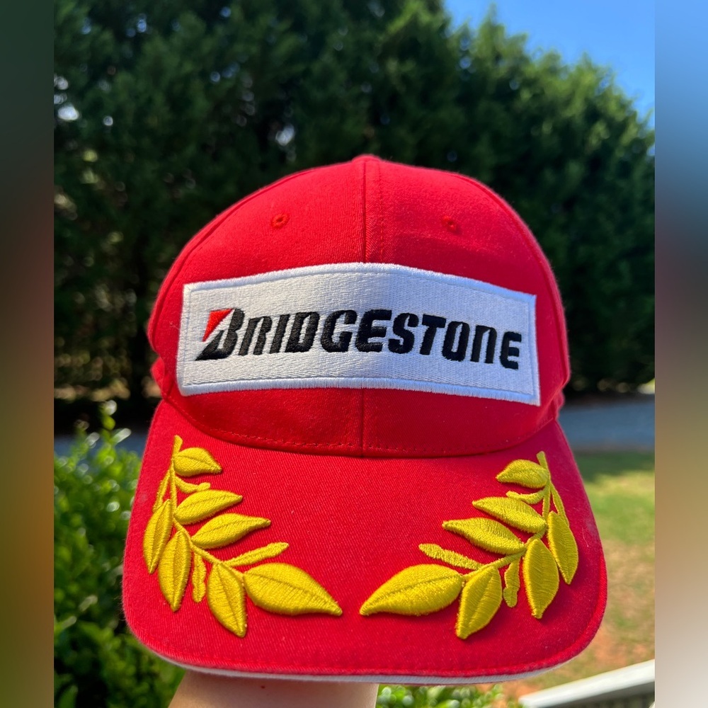 Vintage 90's 00's Bridgestone Michael Schumacher Ferrari Formula 1 team cap